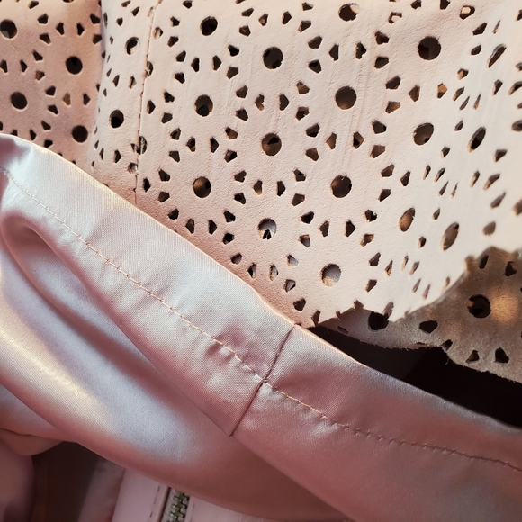 Pamela McCoy SzL Pink Leather Jacket - Picture 5 of 8